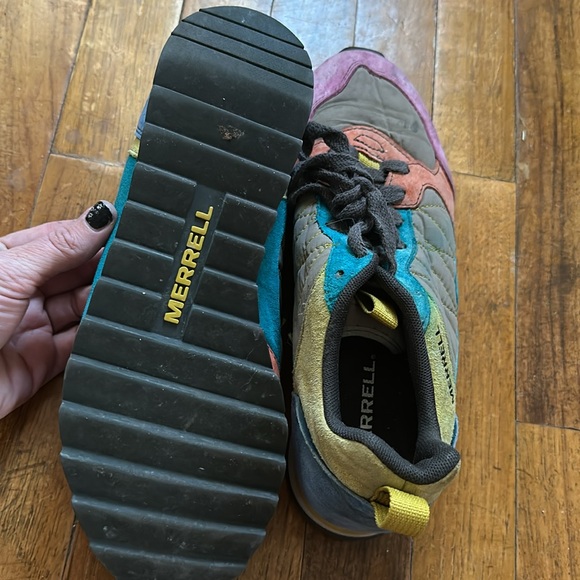 Leather fabric combo Merrill shoes - Picture 5 of 5